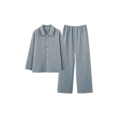99344 Gray Blue Men's Pajama Sets