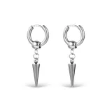 Угловатые конические серьги-кольца [1 пара]