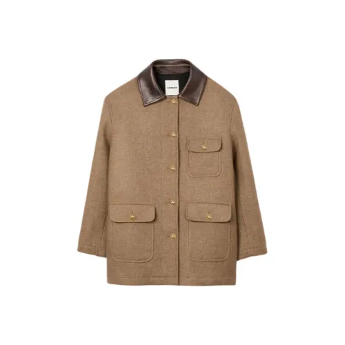 Sandro Тауповый Женский пуховик