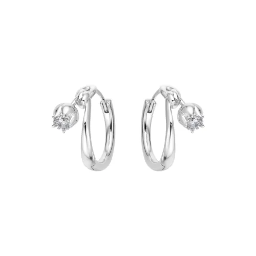 BOONEE Серьги из меди с родиевым покрытием женские