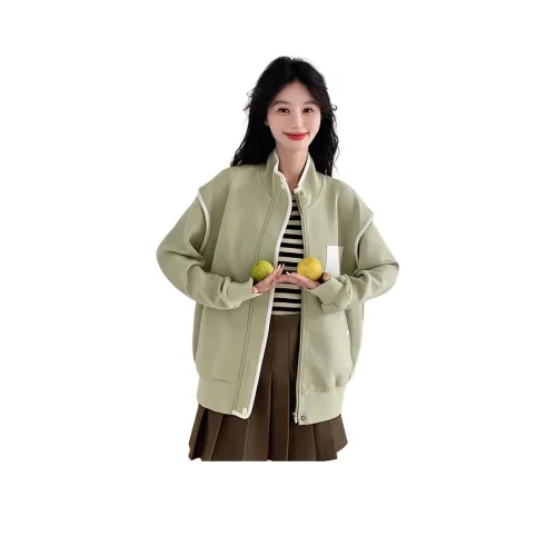 YOUSEKOO Горохово-зеленый Женские Куртки