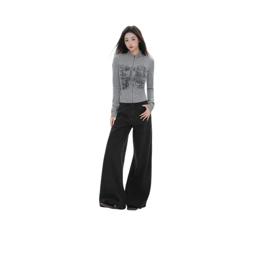 BELOVED STARRY Черные Женские Джинсы