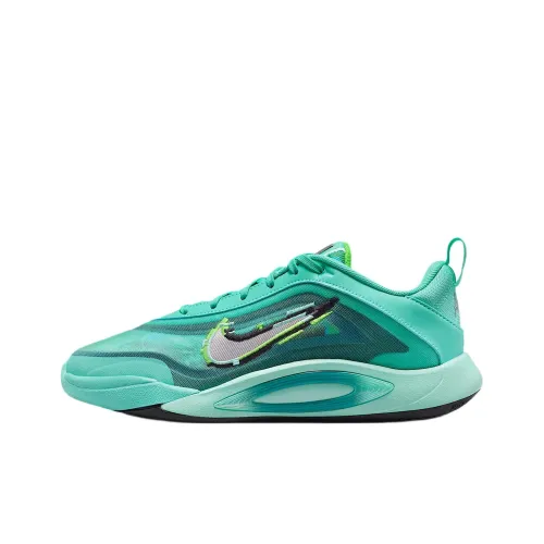 Nike Low Топ Детские Баскетбольные Кроссовки Зеленый Серебристый Подростки