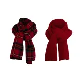 Радужный Thousand Layers + Однотонный Темно-Красный