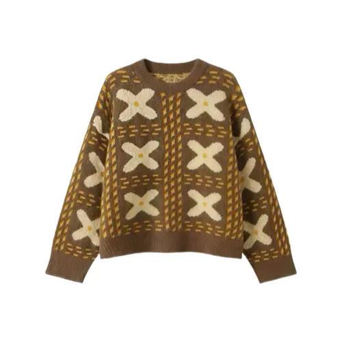 ZEKIKO STUDIO Коричневый Женский Трикотаж