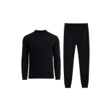 Черный со средним воротом