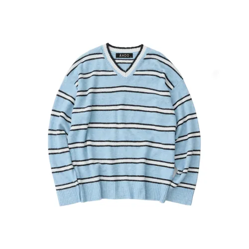 AHDO Синие полосы Женская трикотажная одежда