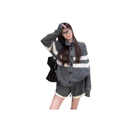 YOUSEKOO Серый Женские Повседневные Костюмы