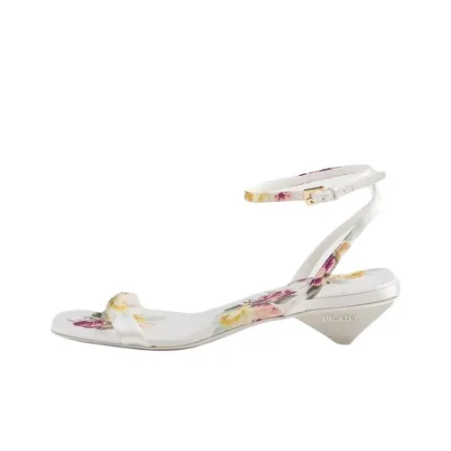 PRADA One Ремешок Сандалии 3,5 см Женские Белые