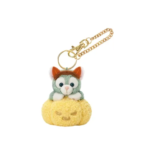 Disney x DISNEYLAND 2025 Halloween Duffy and Friends Джелатони Тыква Плюшевый Брелок 9,5 см Рекомендуемая высота Шанхайский Дисней