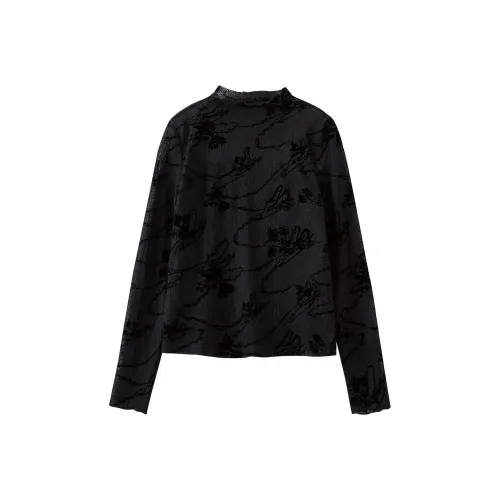 OUNIXUE Черный Унисекс Рубашки