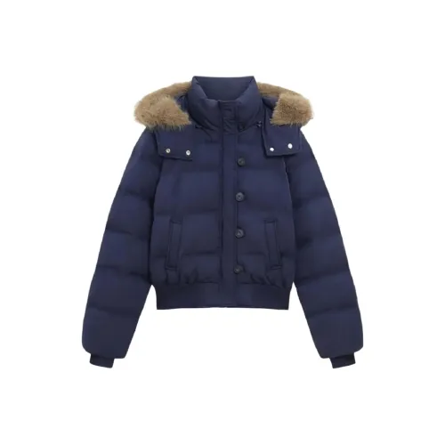 Incolore Темно-синий Синий Женский Пуховик