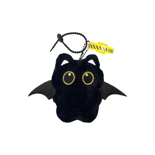 AIZIYUO Супер милый Демон Крылья Маленький Черный Кот Плюшевый Брелок 9,5 см Рекомендуемая высота