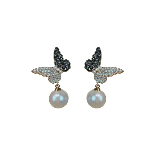 QIMEILA Гальванизированный сплав серьги женские