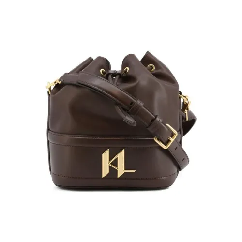 KARL LAGERFELD Кожа Сумка через плечо Сумка на плечо Женская Коричневая