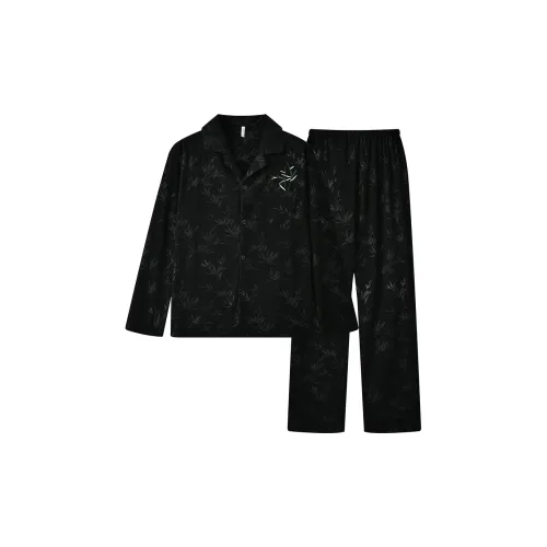 Gongdie Черный мужской комплект пижам