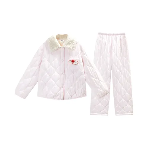 YSO Cool Cat Series Pajama Set Women's Peach Pink