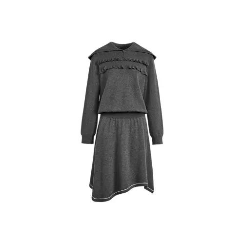 KUOSE Длинное платье с длинными рукавами женское