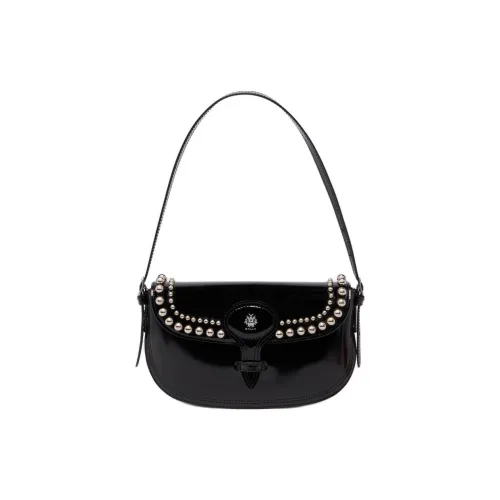 BALLY Beckett Брушированная телячья кожа Сумка через плечо Маленькая Женская Черная