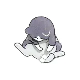 Котенок Вращающийся Брелок [Синий Белый]