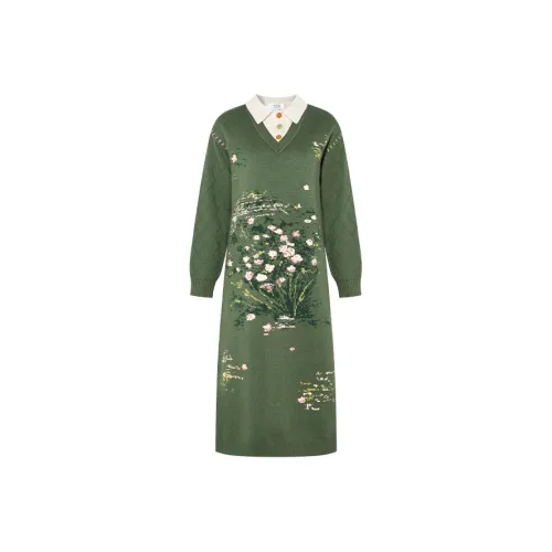 Two Or Three Things Длинное платье с длинными рукавами женское