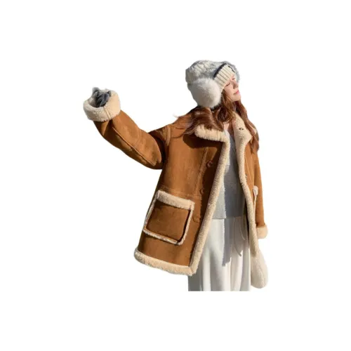 MEXICAN Бархат Feel Пальто Женское