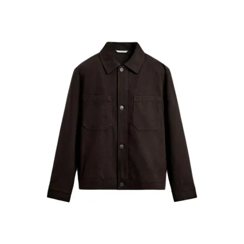 ZARA Шоколад Мужские пуховики