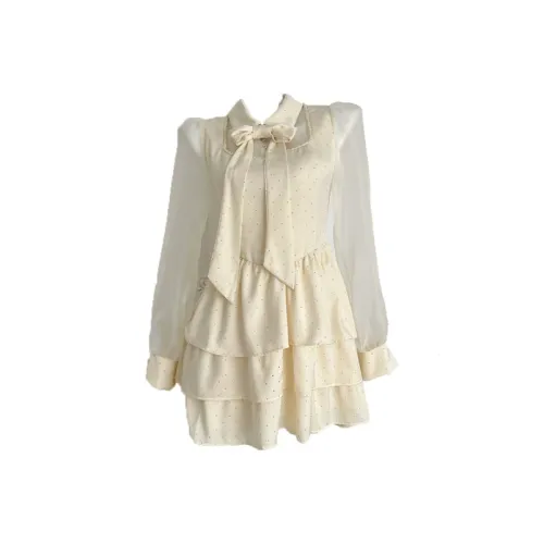 HUINIAN Длинное платье с длинными рукавами женское