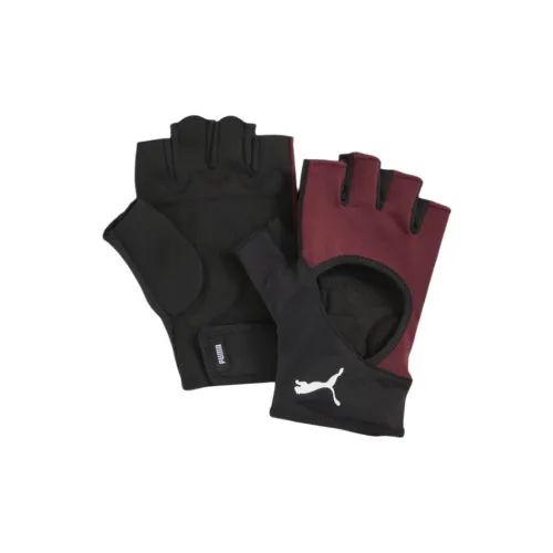 PUMA Полиэстер Спортивные Перчатки Мужские Красный Черный