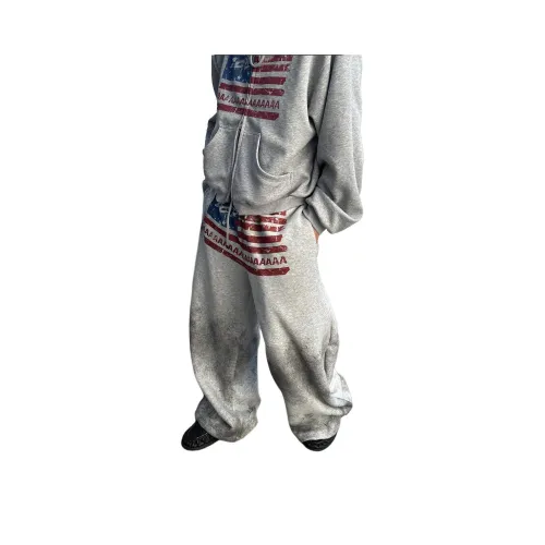 KAIZZGAO Серые Мужские Повседневные Штаны