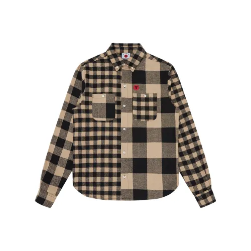 Мороженое коричневый мужские рубашки