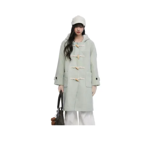 KING PRINCE Светло-зеленое женское пальто