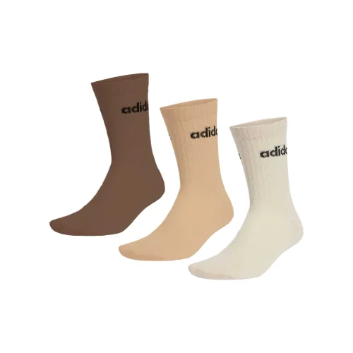 Adidas Magic Белый Magic Бежевый Earth Layers 3 Пачки Унисекс MID Носки до икры