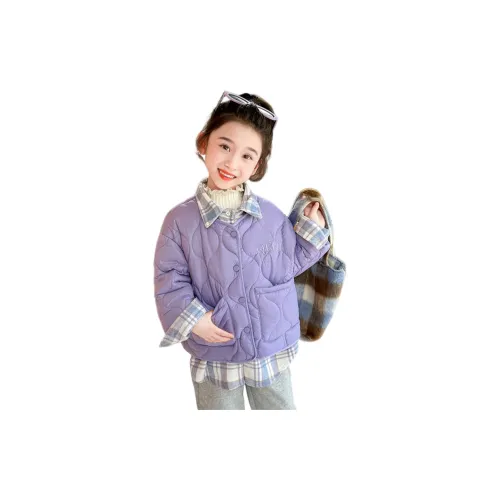 Lanza Повседневный Хлопковый пуховик Зимний Светло-фиолетовый для детей 3-7 лет