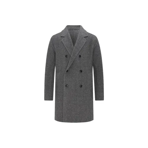 EMZ Men's Gray Coat EMZ Мужское Серое Пальто