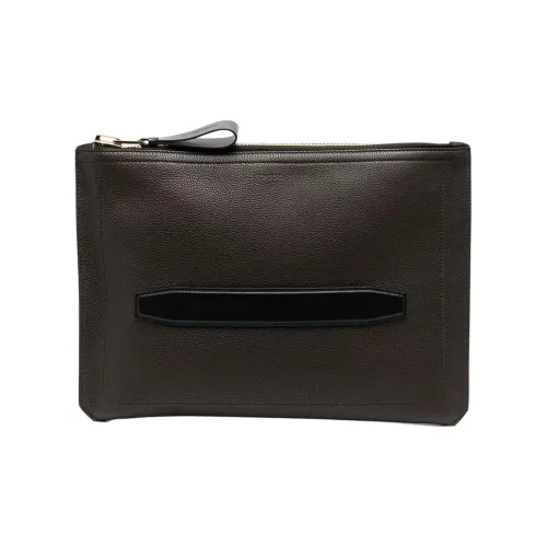 TOM FORD Buckley Телячья кожа Клатч Мужской Коричневый