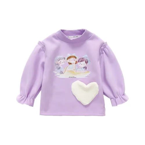 SUPEREDGE Светло-фиолетовый флис с подкладкой худи и свитшоты для детей