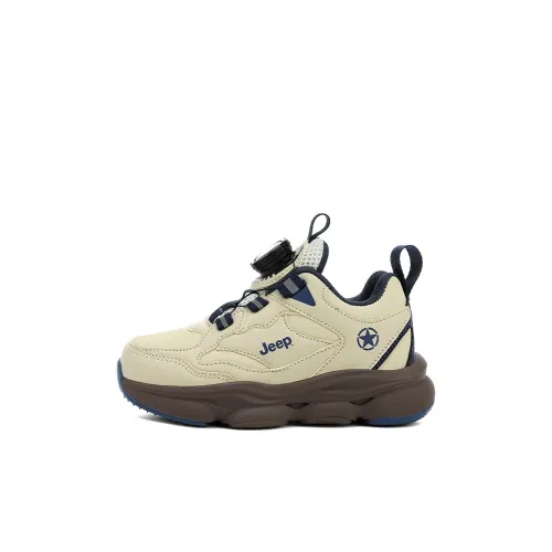 Jeep Endless Run Collection Легкий Амортизирующий Противоскользящий Низкий Топ Беговые кроссовки Абрикосовый Детский