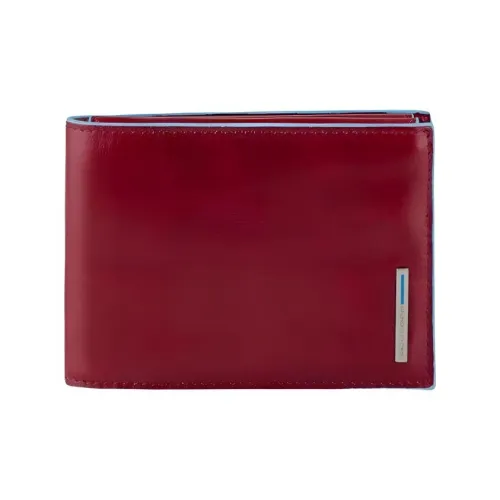 PIQUADRO Кожа Монетница Держатель для карт Кошелек Унисекс Красный