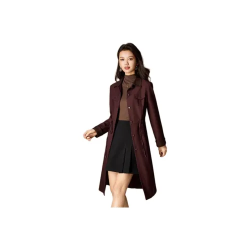 MEILANNI Красный Женский Тренч