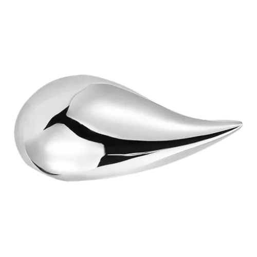 Retro Chic Латунь с покрытием 18K белый золото маленькая брошь в форме капли воды женская