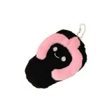 Черный шлепанцы с украшением