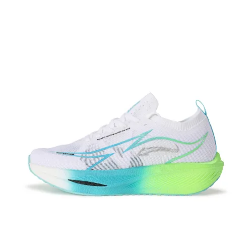 JINGYE Беговые кроссовки Низкий Топ Лайм Углерод Синий Унисекс