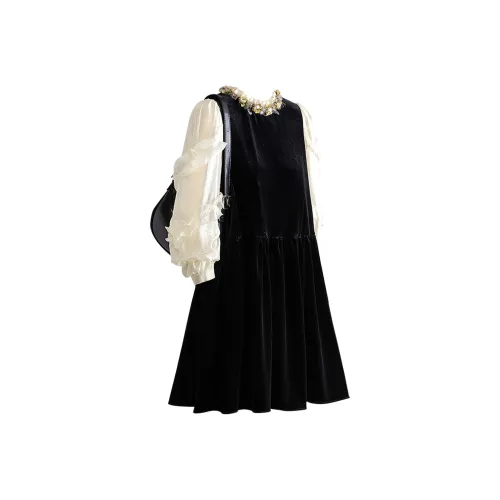 Cypress House Длинное платье с длинными рукавами женское