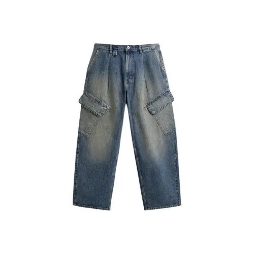 ZARA Medium Blue Men's Jeans ZARA Средне-синие мужские джинсы