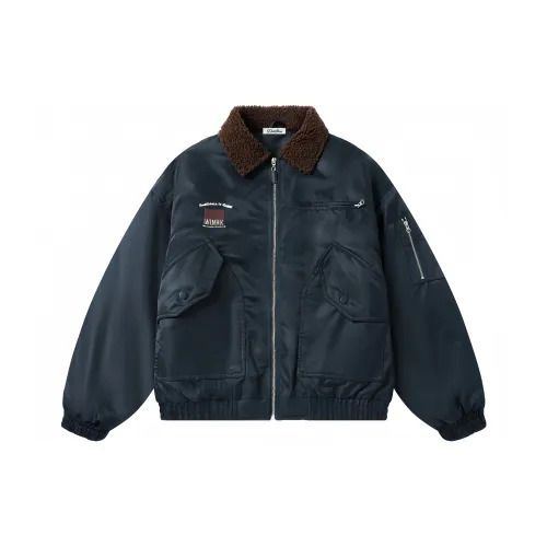 DOH STORE Темно-синий синий унисекс пуховики