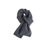 Dark Gray, Wool, Knitted Fabric  
Темно-серый, шерсть, трикотажная ткань