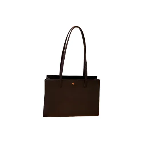 TORY BURCH Emerson Saffiano кожа Тоут сумка сумка для покупок сумка через плечо женская черная