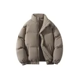 [Воротник-стойка с наполнителем] Кофейный (Кончик ручки Свет и тень Логотип на груди)