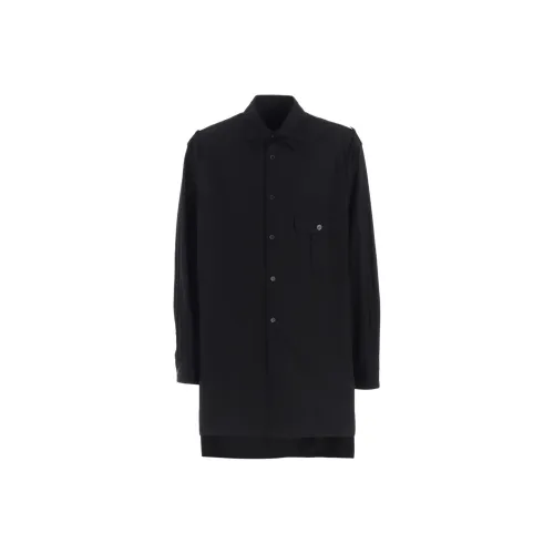 Yohji Yamamoto S'YTE FW25 Cotton Broad OVERSIZED Двойной воротник Рубашка Unisex